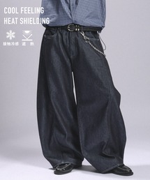 RAGEBLUE（レイジブルー）の「＜接触冷感＞Cool Feeling Light oz Denim Barrel Pants/ライトオンスデニムバレルパンツ（デニムパンツ）」