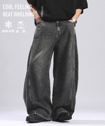 RAGEBLUE（レイジブルー）の「＜接触冷感＞Cool Feeling Light oz Denim Barrel Pants/ライトオンスデニムバレルパンツ（デニムパンツ）」