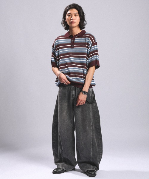 RAGEBLUE（レイジブルー）の「＜接触冷感＞Cool Feeling Light oz Denim Barrel Pants/ライトオンスデニムバレルパンツ（デニムパンツ・メンズ・ライトブルー/グレー/ネイビー・MEDIUM/SMALL/LARGE）」の5枚目の写真