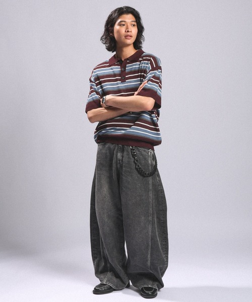 RAGEBLUE（レイジブルー）の「＜接触冷感＞Cool Feeling Light oz Denim Barrel Pants/ライトオンスデニムバレルパンツ（デニムパンツ・メンズ・ライトブルー/グレー/ネイビー・MEDIUM/SMALL/LARGE）」の7枚目の写真