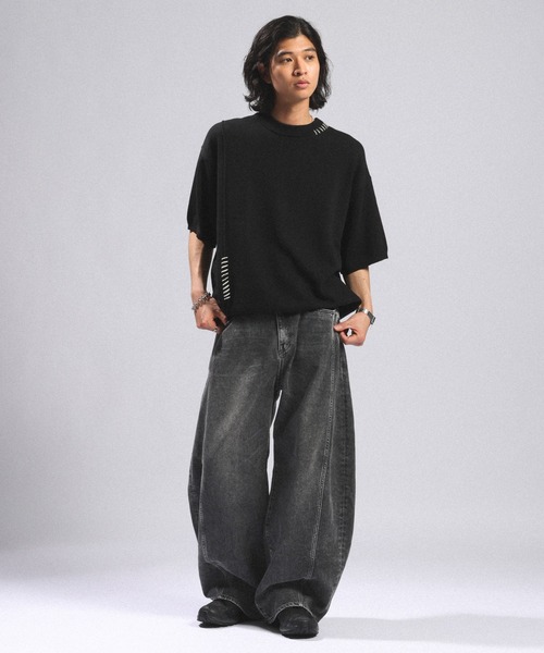RAGEBLUE(レイジブルー)の「<接触冷感・遮熱>Cool Feeling Light oz Denim Barrel Pants/ライトオンスデニムバレルパンツ(デニムパンツ・メンズ・ライトブルー/グレー/ネイビー・MEDIUM/SMALL/LARGE)」の5枚目の写真
