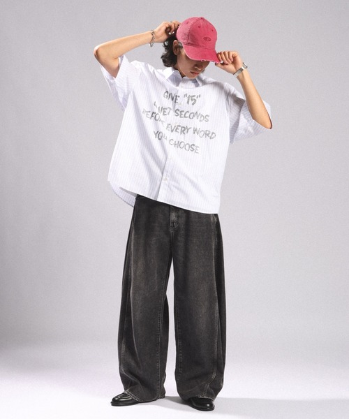 RAGEBLUE(レイジブルー)の「<接触冷感・遮熱>Cool Feeling Light oz Denim Barrel Pants/ライトオンスデニムバレルパンツ(デニムパンツ・メンズ・ライトブルー/グレー/ネイビー・MEDIUM/SMALL/LARGE)」の12枚目の写真