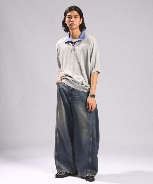 RAGEBLUE(レイジブルー)の「<接触冷感・遮熱>Cool Feeling Light oz Denim Barrel Pants/ライトオンスデニムバレルパンツ(デニムパンツ・メンズ・ライトブルー/グレー/ネイビー・MEDIUM/SMALL/LARGE)」の13枚目の写真