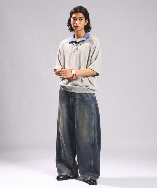 RAGEBLUE(レイジブルー)の「<接触冷感・遮熱>Cool Feeling Light oz Denim Barrel Pants/ライトオンスデニムバレルパンツ(デニムパンツ・メンズ・ライトブルー/グレー/ネイビー・MEDIUM/SMALL/LARGE)」の14枚目の写真