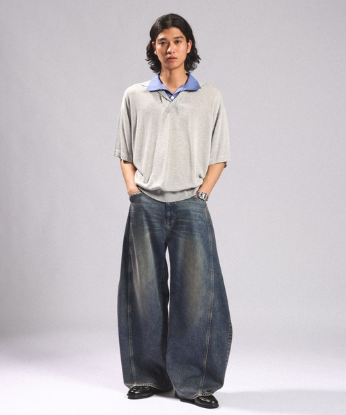 RAGEBLUE(レイジブルー)の「<接触冷感・遮熱>Cool Feeling Light oz Denim Barrel Pants/ライトオンスデニムバレルパンツ(デニムパンツ・メンズ・ライトブルー/グレー/ネイビー・MEDIUM/SMALL/LARGE)」の15枚目の写真