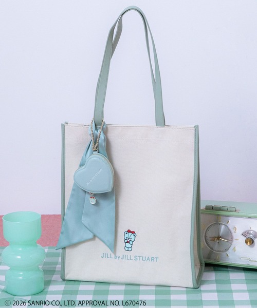 JILL by JILL STUART(ジルバイジルスチュアート)の「タイニーチャムコラボトートバッグ(トートバッグ・レディース・ラベンダー/ブルー/クリーム/ブラック/ピンク/グリーン・FREE)」の3枚目の写真