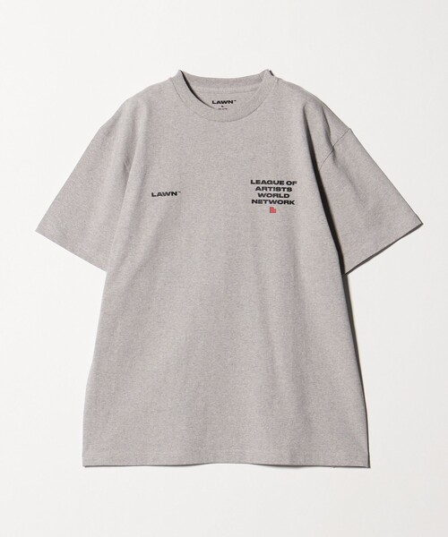 UNITED ARROWS & SONS（ユナイテッドアローズアンドサンズ）の「＜LAWN＞ L LOGO TEE ②/Tシャツ（Tシャツ/カットソー・メンズ・ホワイト/グレー系/ブラック・M/L）」の3枚目の写真