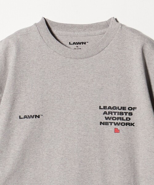 UNITED ARROWS & SONS（ユナイテッドアローズアンドサンズ）の「＜LAWN＞ L LOGO TEE ②/Tシャツ（Tシャツ/カットソー・メンズ・ホワイト/グレー系/ブラック・M/L）」の5枚目の写真