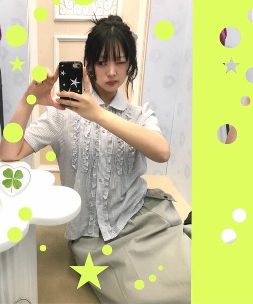 OHESHIO（オヘシオ）の「FLORAL POCKET BANDING MIDI SKIRT, KHAKI GRAY（スカート・レディース・その他・FREE）」の10枚目の写真