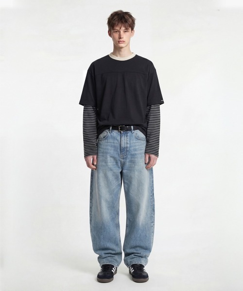 NO NEED（ノーニード）の「【WV PROJECT】Kevin SS/JIST7851（Tシャツ/カットソー・メンズ・ブラック/クリーム/ブルー/ライトグリーン・S/M/L）」の7枚目の写真