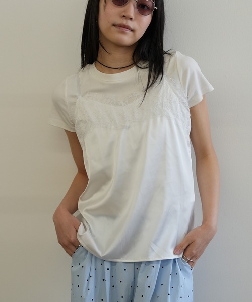 Kotoe(コトエ)の「サテンレースキャミソール(キャミソール・レディース・ブラック/ホワイト・FREE)」の19枚目の写真