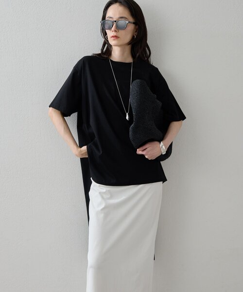 HERITANOVUM(ヘリテノーム)の「【HERITANOVUM】ロングテールTシャツ(シャツ/ブラウス・レディース・ブラック/ピンク/ホワイト・FREE)」の8枚目の写真