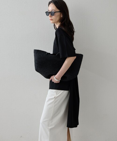 HERITANOVUM(ヘリテノーム)の「【HERITANOVUM】ロングテールTシャツ(シャツ/ブラウス・レディース・ブラック/ピンク/ホワイト・FREE)」の9枚目の写真