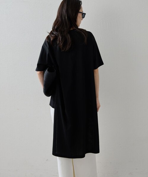 HERITANOVUM(ヘリテノーム)の「【HERITANOVUM】ロングテールTシャツ(シャツ/ブラウス・レディース・ブラック/ピンク/ホワイト・FREE)」の10枚目の写真