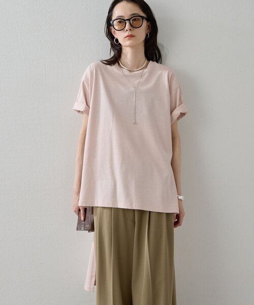 HERITANOVUM(ヘリテノーム)の「【HERITANOVUM】ロングテールTシャツ(シャツ/ブラウス・レディース・ブラック/ピンク/ホワイト・FREE)」の21枚目の写真
