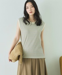 Doux archives（ドゥアルシーヴ）の「マルチボーダータンクトップ（Tシャツ/カットソー・レディース）」