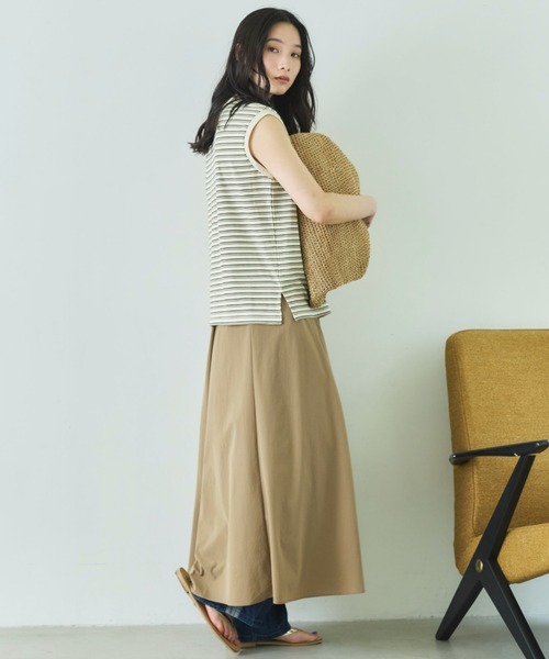 Doux archives（ドゥアルシーヴ）の「マルチボーダータンクトップ（Tシャツ/カットソー・レディース・アイボリー/ブラウン/ブラック・FREE）」の7枚目の写真