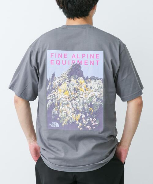THE NORTH FACE（ザノースフェイス）の「THE NORTH FACE　SHORT-SLEEVE MOUNTAIN FLOWER T-SHIRTS（Tシャツ/カットソー・メンズ・カーキ/ホワイト/ダークグレー・MEDIUM/LARGE）」の2枚目の写真