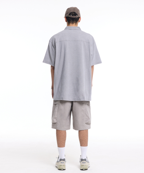 CREAM SODA LAB(クリームソーダラボ)の「ウォッシュドビッグカーゴワイドワークショートパンツグレー(その他パンツ・メンズ・その他・LARGE/X-LARGE)」の4枚目の写真