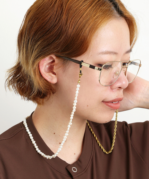 AP STUDIO(エーピーストゥディオ)の「【Sunny Cords/サニーコーズ】Two Face glass cord(その他小物・レディース・ゴールド・FREE)」の1枚目の写真