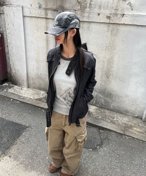 INTEMPOMOOD(インテンポムード)の「バンガードマークスリーブレス:2カラー(Tシャツ/カットソー・メンズ・グレー/ブラック・MEDIUM/LARGE)」の16枚目の写真