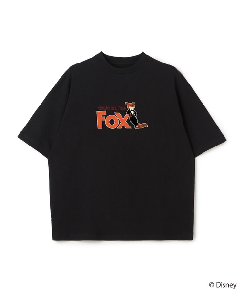 Disney(ディズニー)の「【Zootopia 2/ズートピア2】タキシード ニック プリントTシャツ / Over Harf Sleeve T-shirt《UNISEX》(Tシャツ/カットソー・レディース・ホワイト/ブラック・M/L)」の2枚目の写真