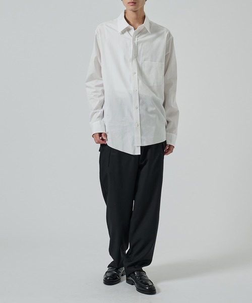 sulvam(サルバム)の「【sulvam】断ち切りスラックス(スラックス・メンズ・ブラック・M/S)」の2枚目の写真