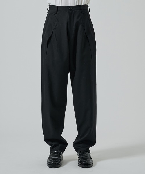 sulvam(サルバム)の「【sulvam】断ち切りスラックス(スラックス・メンズ・ブラック・M/S)」の3枚目の写真