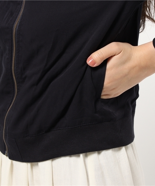 earth music&ecology（アースミュージックアンドエコロジー）の「【2016Spring】ライトリブブルゾン（ブルゾン・レディース・カーキ/キャメル/ネイビー・MEDIUM/SMALL）」の9枚目の写真