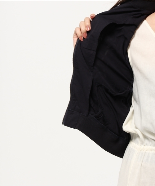 earth music&ecology（アースミュージックアンドエコロジー）の「【2016Spring】ライトリブブルゾン（ブルゾン・レディース・カーキ/キャメル/ネイビー・MEDIUM/SMALL）」の8枚目の写真