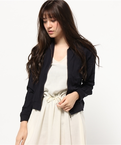 earth music&ecology（アースミュージックアンドエコロジー）の「【2016Spring】ライトリブブルゾン（ブルゾン・レディース・カーキ/キャメル/ネイビー・MEDIUM/SMALL）」の17枚目の写真