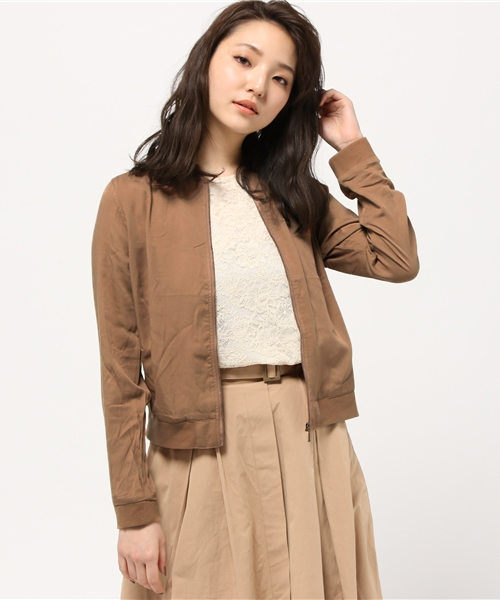 earth music&ecology（アースミュージックアンドエコロジー）の「【2016Spring】ライトリブブルゾン（ブルゾン・レディース・カーキ/キャメル/ネイビー・MEDIUM/SMALL）」の16枚目の写真