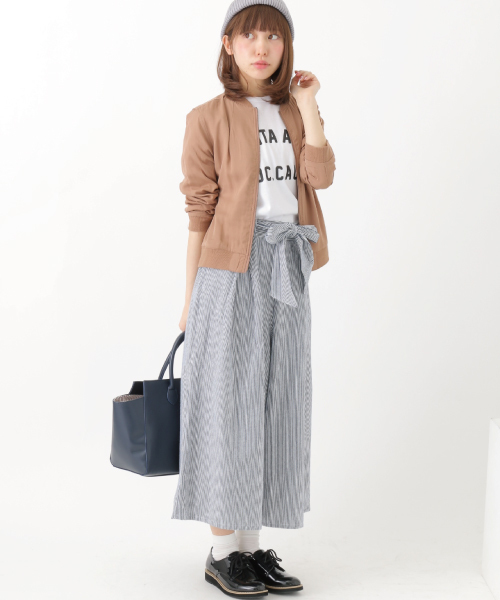 earth music&ecology（アースミュージックアンドエコロジー）の「【2016Spring】ライトリブブルゾン（ブルゾン・レディース・カーキ/キャメル/ネイビー・MEDIUM/SMALL）」の15枚目の写真