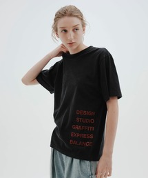 グリッターグラフィックワードTEE