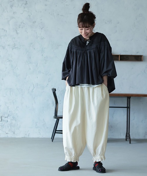 soulberry（ソウルベリー）の「ちょこっとフリルなパンツ（その他パンツ・レディース・キナリ・5L/4L/3L/LL/L/M）」の7枚目の写真