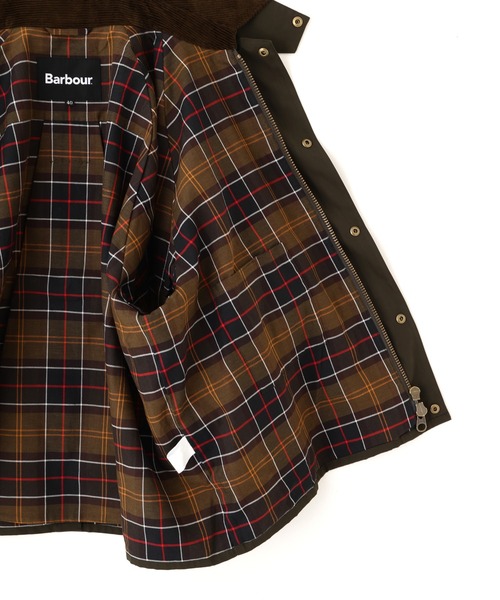 BEAVER（ビーバー）の「Barbour×BEAVER/バブアー×ビーバー　別注NO WAX OS TRANSPORT'26 別注トランスポート'26（ブルゾン・メンズ・セージグリーン/マルチ/ブラック・36/38/40/42）」の7枚目の写真