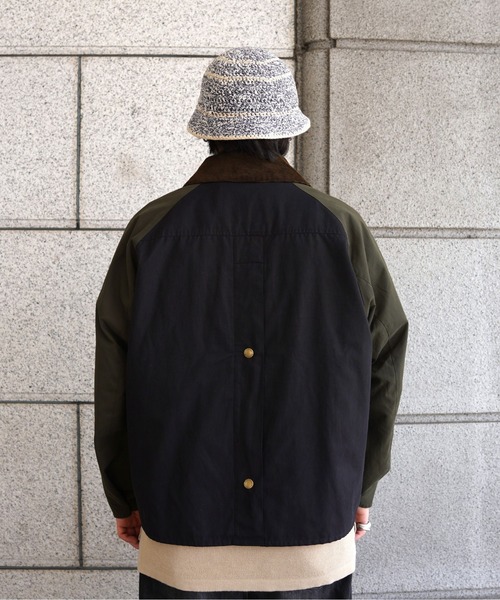 Barbour（バブアー）の「Barbour×BEAVER/バブアー×ビーバー　別注NO WAX OS TRANSPORT'26 別注トランスポート'26（ブルゾン・メンズ・セージグリーン/マルチ/ブラック・36/38/40/42）」の21枚目の写真