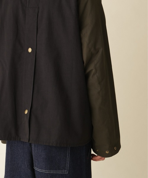 Barbour（バブアー）の「Barbour×BEAVER/バブアー×ビーバー　別注NO WAX OS TRANSPORT'26 別注トランスポート'26（ブルゾン・メンズ・セージグリーン/マルチ/ブラック・36/38/40/42）」の16枚目の写真