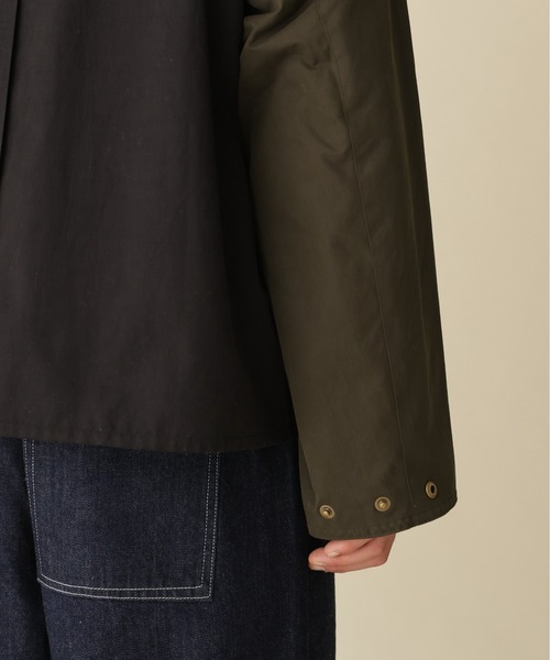 Barbour（バブアー）の「Barbour×BEAVER/バブアー×ビーバー　別注NO WAX OS TRANSPORT'26 別注トランスポート'26（ブルゾン・メンズ・セージグリーン/マルチ/ブラック・36/38/40/42）」の17枚目の写真