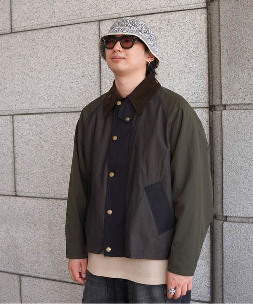 Barbour（バブアー）の「Barbour×BEAVER/バブアー×ビーバー　別注NO WAX OS TRANSPORT'26 別注トランスポート'26（ブルゾン・メンズ・セージグリーン/マルチ/ブラック・36/38/40/42）」の18枚目の写真