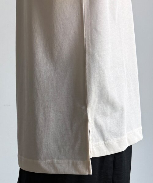 DouDou(ドゥドゥ)の「【WEB限定】【接触冷感&吸水速乾】ロゴ刺繍タンク(Tシャツ/カットソー・レディース・オフホワイト/ブラック・FREE)」の18枚目の写真