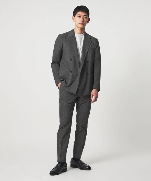 UNITED ARROWS(ユナイテッドアローズ)の「COOL DOTS プリント ダブル 4ボタン テーラードジャケット UA COZY ウォッシャブル 2WAYストレッチ(テーラードジャケット・メンズ・ダークグレー・XXL/XL/S/L/M)」の2枚目の写真