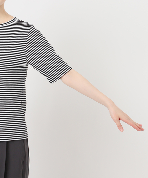 B.C STOCK(ベーセーストック)の「《2点セット》手洗い可 / インナー付きフィブリルライクストレートパンツ(スラックス・レディース・ブラックミックス/ブラウン・FREE)」の22枚目の写真