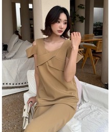 DAISY LONG DRESS LIMITED BEIGE