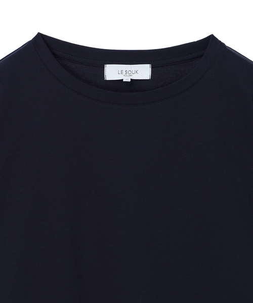 LE SOUK HOLIDAY(ルスークホリデー)の「裾レースドッキングTシャツ【接触冷感】(Tシャツ/カットソー・レディース・ブラック/オフホワイト/ネイビー・M/L)」の14枚目の写真