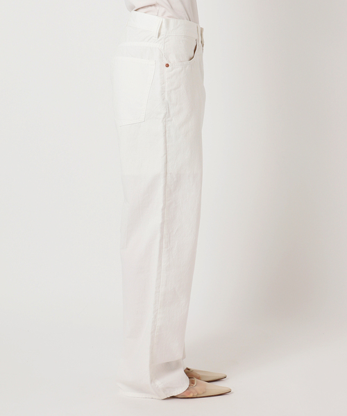 plage(プラージュ)の「JOHNBULL / ジョンブル 別注 CTN LNN WIDE パンツ(その他パンツ・レディース・ホワイト/カーキ・38/36/34)」の5枚目の写真
