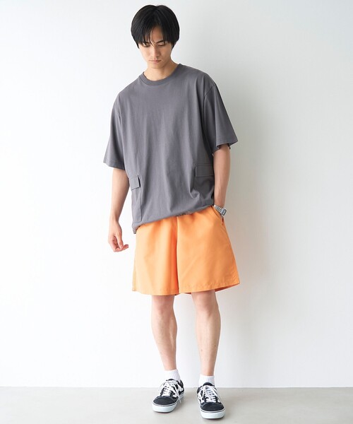 coen(コーエン)の「ポリピーチイージーショートパンツ(その他パンツ・メンズ・ブラック/オレンジ/オリーブ/ベージュ・L/M/S/XL)」の13枚目の写真