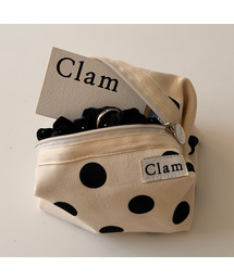 CLAM（クラム）の「ラウンドポーチ&筆箱/ペンシルケース _ ドット (3カラー)（ポーチ）」