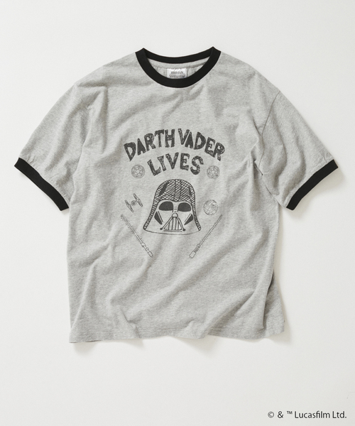 STAR WARS(スターウォーズ)の「STAR WARS / スター・ウォーズ プリント Tシャツ(Tシャツ/カットソー・メンズ・ホワイト/ブラック/グレー/ブラックミックス/ホワイト×ホワイト/ブラック系その他・MEDIUM/LARGE)」の6枚目の写真