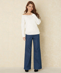rienda | ワイドJ/W DENIM PT(その他)